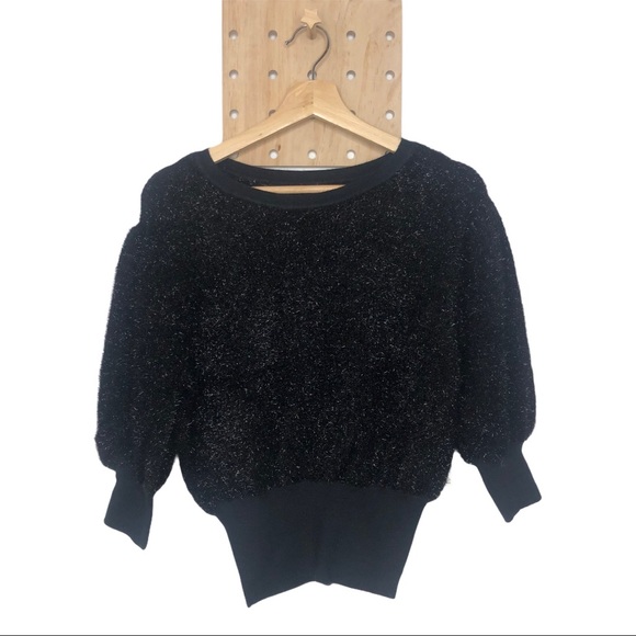 NWT ANTHROPOLOGIE PAMELA TINSEL SHIMMER SWEATER - Picture 7 of 10